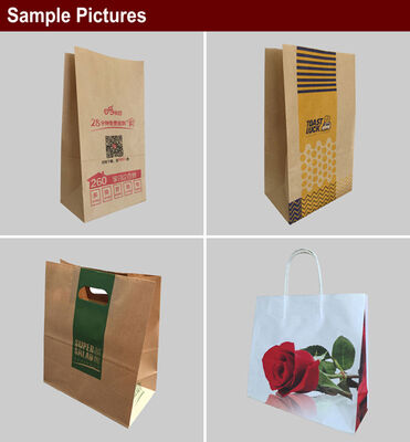 Prędkość 60 sztuk na minutę Sprzęt do produkcji torebek z papieru kraft, w tym szerokość rolki papierowej 8601260 mm Zaprojektowany do produkcji torebek trwałych