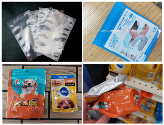 Maszyna do produkcji torebek Mylar Snack Papier laminowany PE Doypack Etui na zamek błyskawiczny
