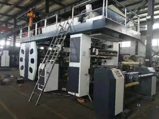 Szybka drukarka fleksograficzna do papieru, folii z tworzywa sztucznego, włókniny # Szerokość drukowania 600-2000 mm 8-kolorowa drukarka fleksograficzna