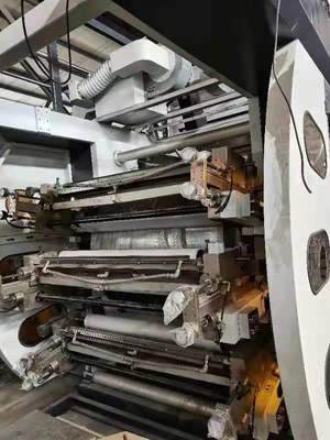 Druk fleksograficzny z rolki na rolkę do materiału laminowanego # 100-2000 mm Maszyna do druku fleksograficznego z tworzywa sztucznego 120 m / min