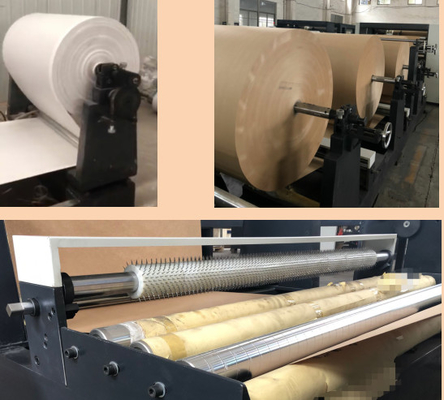 Maszyna do produkcji toreb papierowych Kraft o długości 500-1200mm i szerokości składania &quot;M&quot; 70-150mm #380V maszyna do produkcji plastikowych rurek papierowych