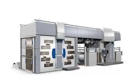 150 m / min 4 kolorowa drukarka fleksograficzna (ekonomiczny centralny bęben), prędkość drukowania 1500-3500 p / h