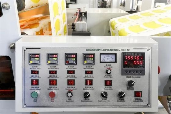 5-kolorowa maszyna do sztancowania i drukowania fleksograficznego z kamerą # prasa fleksograficzna z wąską wstęgą # sprzęt do druku fleksograficznego