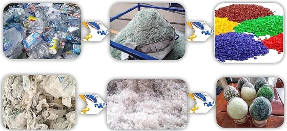 Maszyna do wytłaczania folii PE Odpady z rur PVC Torba PP Butelka PET Maszyna do recyklingu tworzyw sztucznych