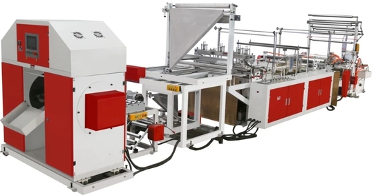 Szybka maszyna do produkcji worków LDPE HDPE z silnikiem falownika # Biodegradowalna plastikowa maszyna do produkcji worków na śmieci 380V 220V