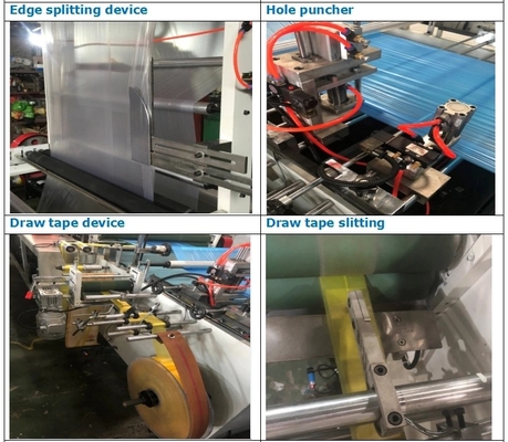 Szybka maszyna do produkcji worków LDPE HDPE z silnikiem falownika # Biodegradowalna plastikowa maszyna do produkcji worków na śmieci 380V 220V