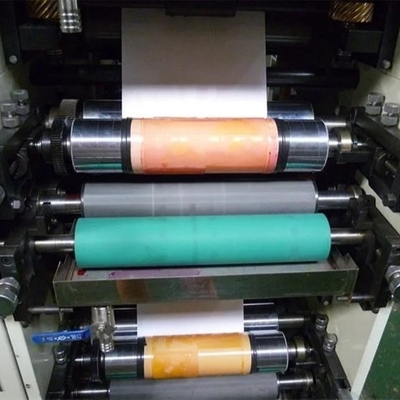 4 kolorowe rolki drukarka etykiet fleksograficznych 320mm 80 m/min # ± 0,1 mm dokładność etykiet drukarka fleksograficzna # 450mm maksymalna szerokość drukowania